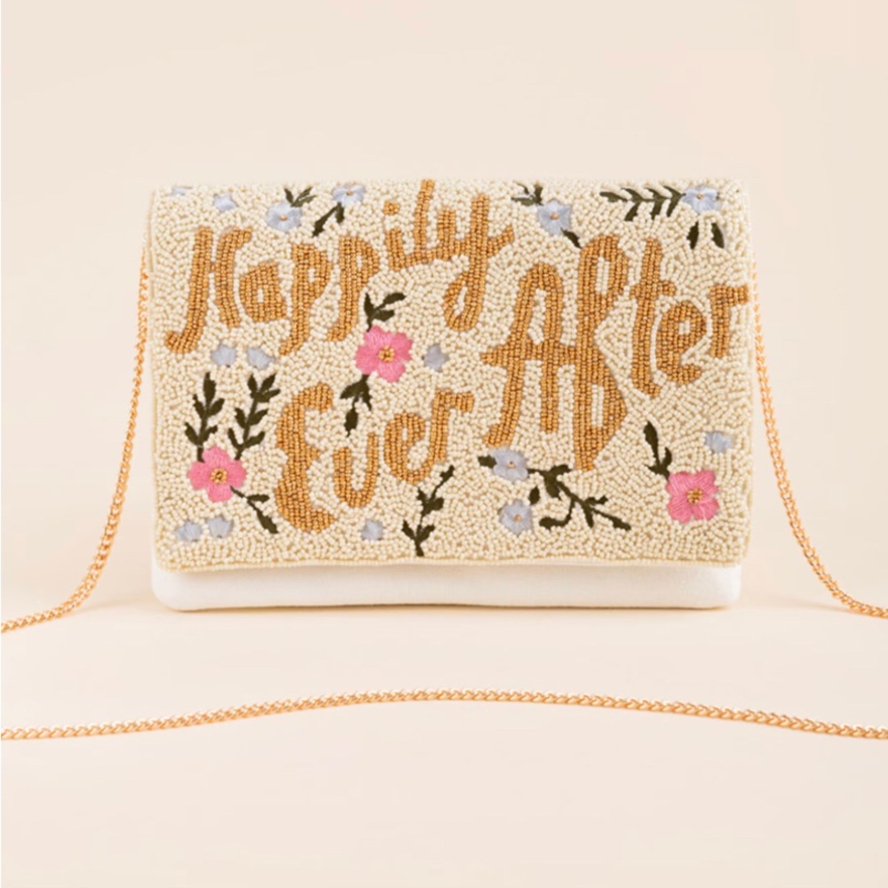 Happily Ever After Beaded Clutch - Bride